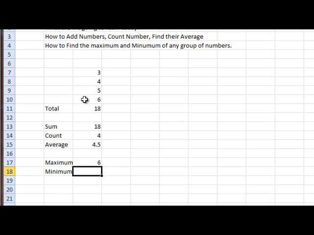 فیلم آموزشی: SUM، COUNT، AVERAGE، MIN & MAX در Microsoft Excel: (5 دقیقه آموزش) با زیرنویس فارسی
