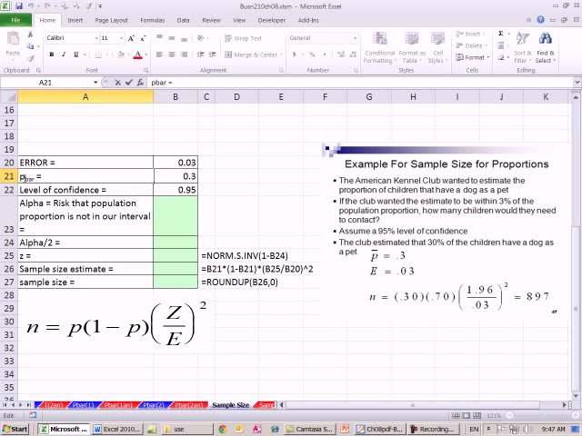 فیلم آموزشی: Excel 2010 Statistics 77: Sample Sample را تعیین کنید با زیرنویس فارسی