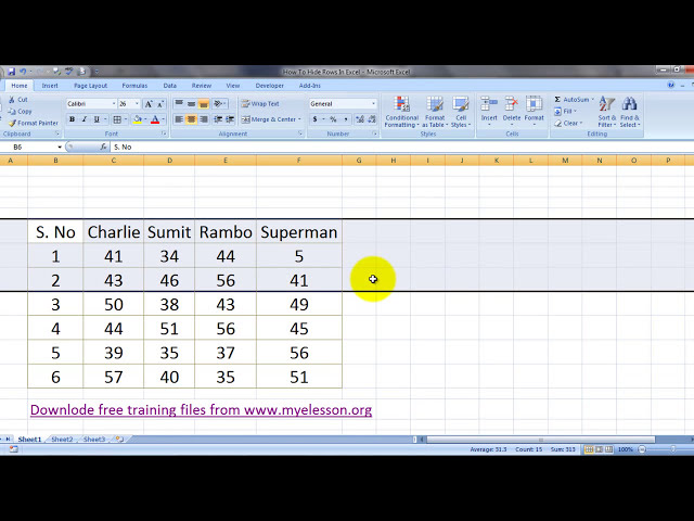 فیلم آموزشی: MS Excel: مخفی کردن ردیف ها در اکسل به 3 روش با زیرنویس فارسی