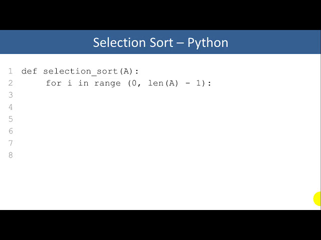 فیلم آموزشی: Python: الگوریتم SelectionSort با زیرنویس فارسی
