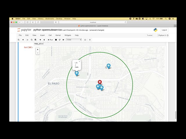 فیلم آموزشی: Python Turn by Turn Directions، نقشه های Isochrone، مکان های دیدنی با Openrouteservice با زیرنویس فارسی