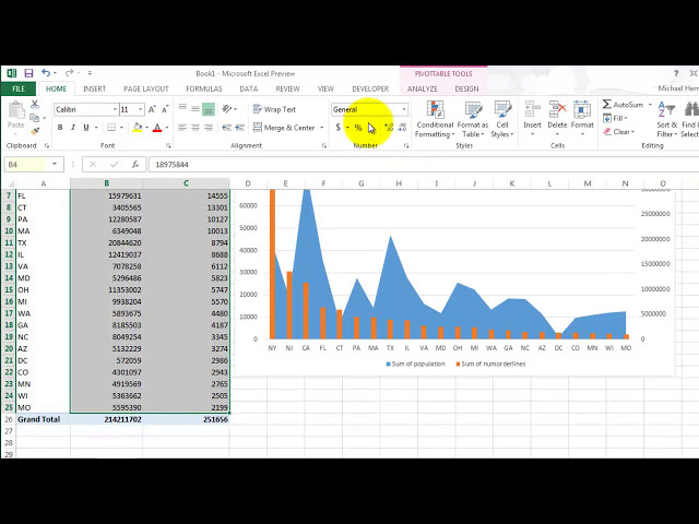 فیلم آموزشی: تجسم داده ها با استفاده از MySQL و Excel 2013 با زیرنویس فارسی