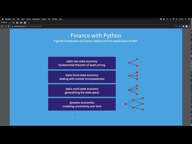 فیلم آموزشی: پایتون برای تجارت الگوریتمی و مالی محاسباتی | برنامه های گواهی با زیرنویس فارسی