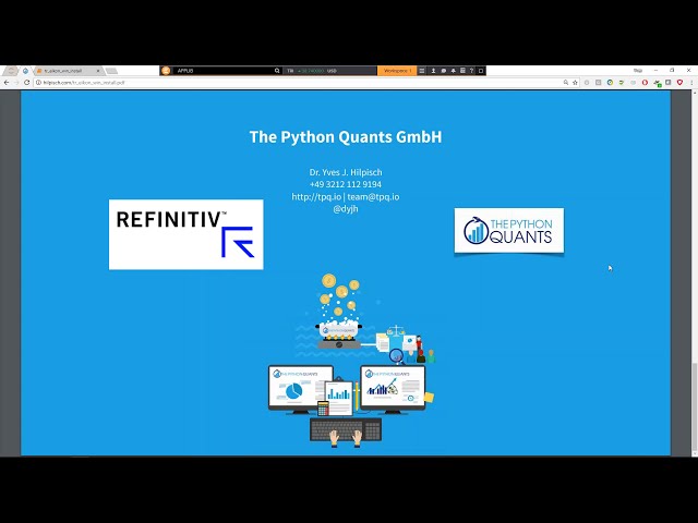 فیلم آموزشی: آموزش Python Quants 1 - شروع به کار در ویندوز | توسعه دهندگان Refinitiv با زیرنویس فارسی