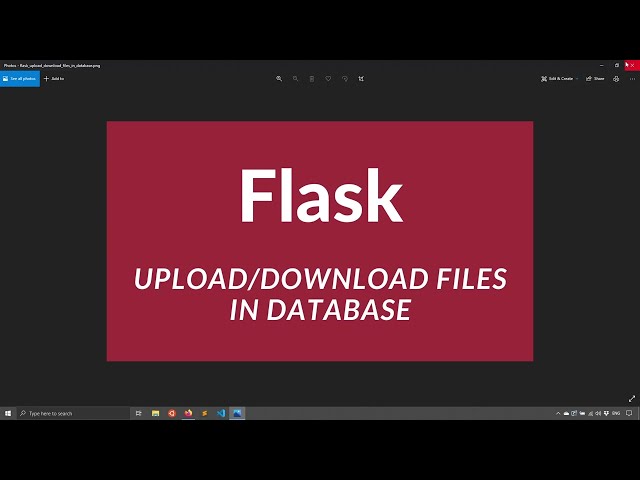 فیلم آموزشی: آپلود و بازگرداندن فایل ها با پایگاه داده در فلاسک با زیرنویس فارسی