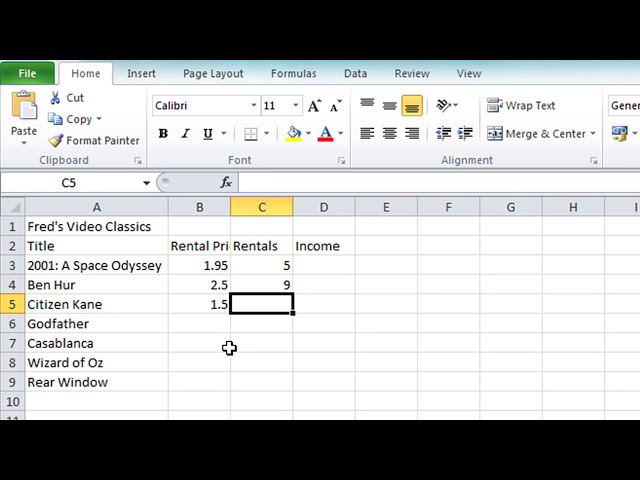 فیلم آموزشی: آموزش اکسل 2010 برای مبتدیان شماره 2 - وارد کردن و ویرایش متن و اعداد (Microsoft Excel) با زیرنویس فارسی