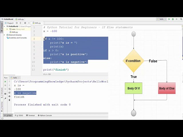 فیلم آموزشی: آموزش پایتون برای مبتدیان 11 - بیانیه های Python IF ELSE با زیرنویس فارسی