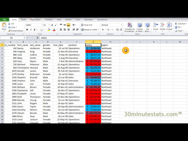 فیلم آموزشی: Excel 2010 - قالب بندی شرطی - مقیاس های رنگی با زیرنویس فارسی