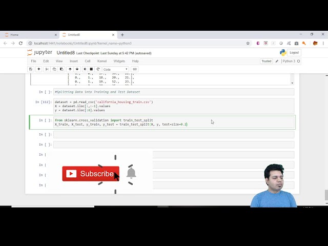 فیلم آموزشی: 5. تقسیم داده ها به مجموعه آموزشی و آزمایشی در Data Science (Python) | تابع تقسیم تست قطار در ML با زیرنویس فارسی