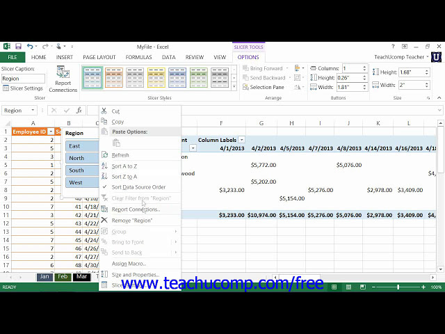 فیلم آموزشی: Excel 2013 Inserting and Delete Slicers Microsoft Training Lesson 35.1 با زیرنویس فارسی