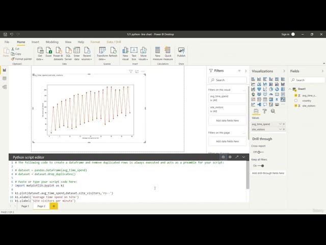 فیلم آموزشی: نمودارهای تجسم داده با استفاده از Power BI، Python و Plotly با زیرنویس فارسی