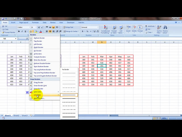 فیلم آموزشی: MS Excel: رنگ مرزی در اکسل با زیرنویس فارسی