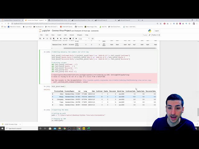 فیلم آموزشی: گزارش CoronaVirus - استفاده از Python و Power BI برای تجزیه و تحلیل داده‌های COVID19 با زیرنویس فارسی