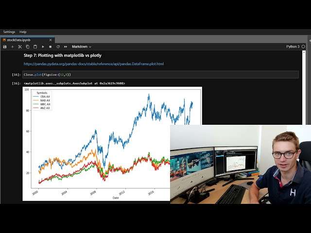 فیلم آموزشی: Python for Finance: دریافت اطلاعات سهام با پانداها با زیرنویس فارسی