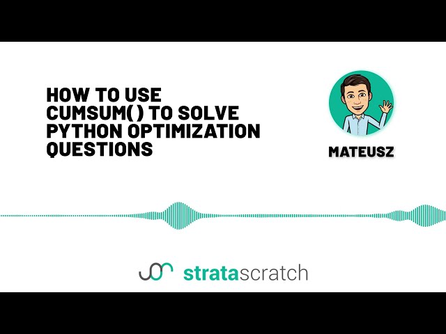 فیلم آموزشی: Python cumsum() | حل سوالات بهینه سازی پایتون در مصاحبه علم داده با زیرنویس فارسی
