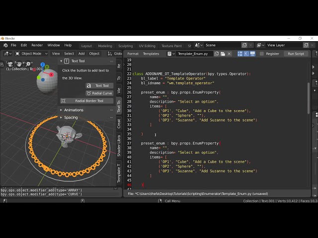 فیلم آموزشی: آموزش Blender Python: Enumerator / منوی کشویی [یادگیری پایتون برای مبتدیان] با زیرنویس فارسی