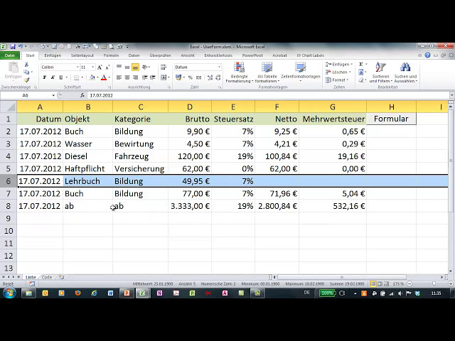 فیلم آموزشی: Excel - VBA Tutorial - Formulare 1