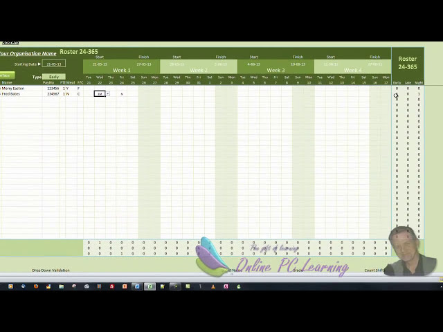 فیلم آموزشی: Roster - How to Create a Roster Template Part 1 - Roster Tutorial با زیرنویس فارسی