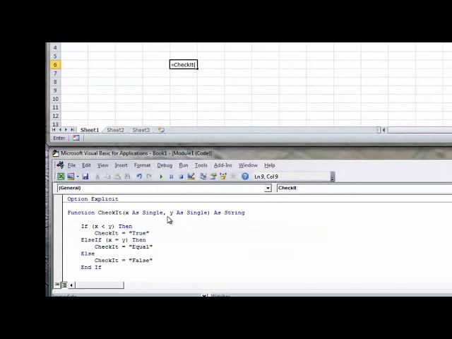 فیلم آموزشی: Excel VBA توابع خود را از داخل یک سلول کاربرگ اجرا می کند با زیرنویس فارسی