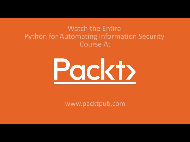 فیلم آموزشی: پایتون برای خودکارسازی امنیت اطلاعات: مقدمه ای بر چارچوب Metasploit | packtpub.com با زیرنویس فارسی
