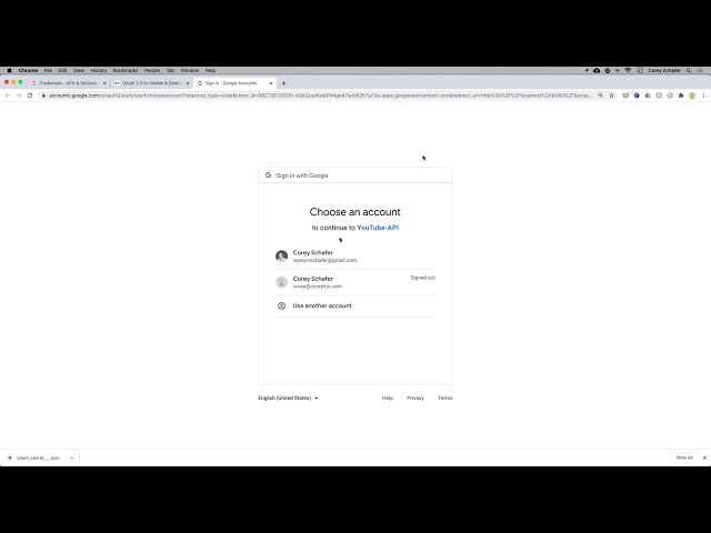 فیلم آموزشی: آموزش Python YouTube API: استفاده از OAuth برای دسترسی به حساب های کاربری با زیرنویس فارسی