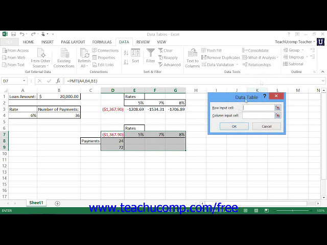 فیلم آموزشی: آموزش Excel 2013 Using Data Tables آموزش مایکروسافت درس 23.1 با زیرنویس فارسی