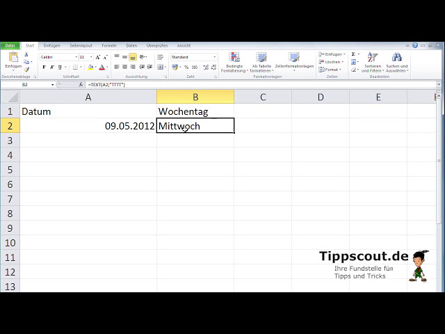 فیلم آموزشی: Excel: Wochentag zu einem Datum ermitteln