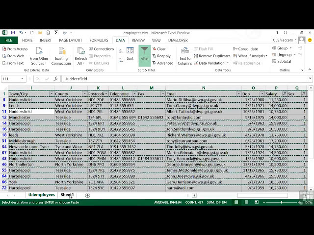 فیلم آموزشی: آموزش Microsoft Excel 2013 | فیلتر کردن داده ها برای کاهش اندازه مجموعه داده با زیرنویس فارسی