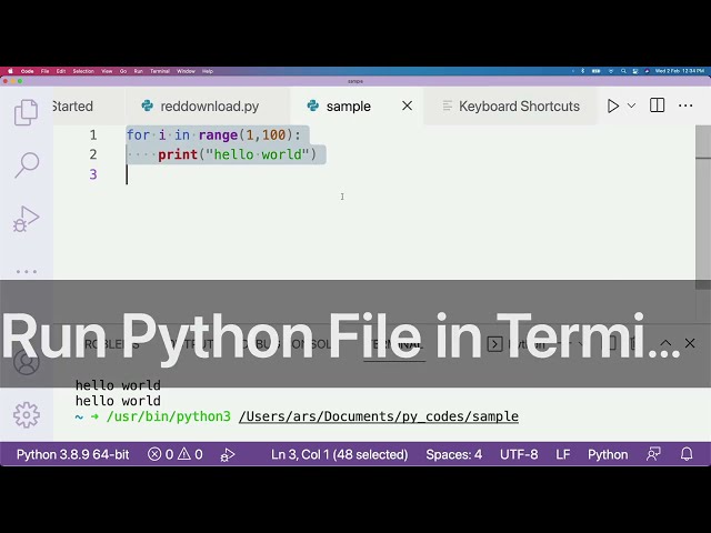 فیلم آموزشی: راه اندازی کد ویژوال استودیو Python Run میانبر صفحه کلید | نکات VSCode با زیرنویس فارسی