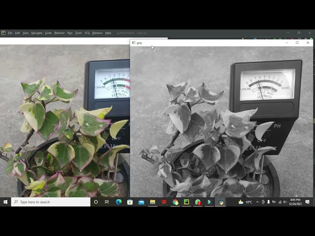 فیلم آموزشی: نحوه تبدیل یک تصویر RGB به تصویر در مقیاس خاکستری در پایتون/پیچارم با زیرنویس فارسی