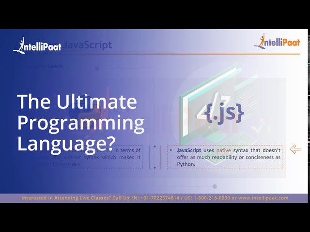فیلم آموزشی: پایتون در مقابل جاوا اسکریپت | تفاوت پایتون با جاوا اسکریپت: مقایسه | Intellipaat با زیرنویس فارسی