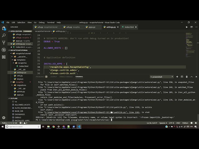 فیلم آموزشی: پیاده سازی Google Recaptcha در Python Django (آموزش)