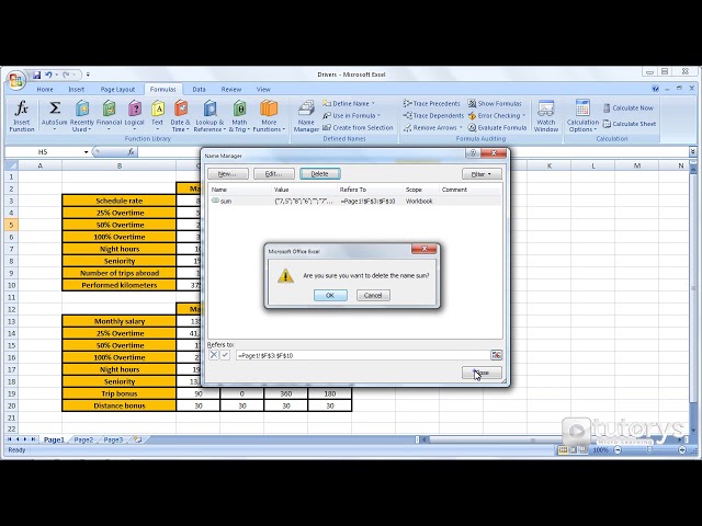 فیلم آموزشی: چگونه با Excel 2007 نام ها را در فرمول ها تعریف و استفاده کنیم؟