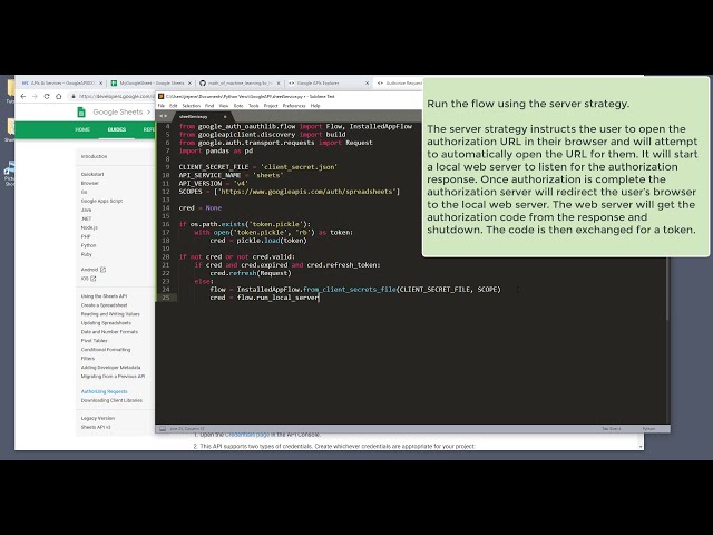 فیلم آموزشی: Google Sheets API در پایتون: یک نمونه سرویس ایجاد کنید
