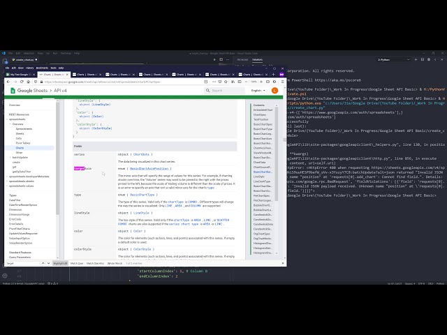 فیلم آموزشی: Google Sheets API در پایتون | ایجاد نمودارها با زیرنویس فارسی