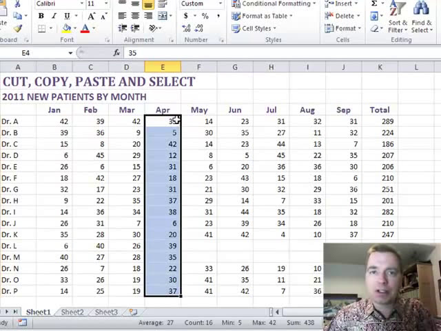فیلم آموزشی: Excel Video 209 Shift + End + Arrow Key با زیرنویس فارسی