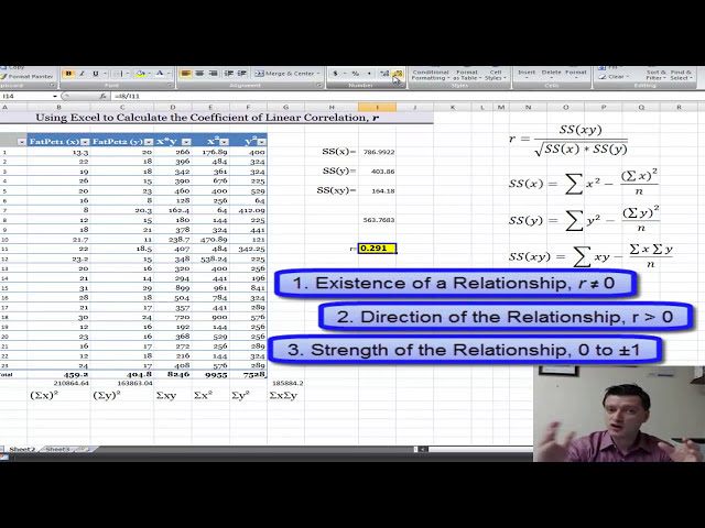 فیلم آموزشی: آمار: استفاده از اکسل برای یافتن ضریب همبستگی r با زیرنویس فارسی