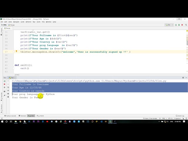 فیلم آموزشی: آموزش GUI Tkinter Python برای مبتدیان 6 - دکمه های رادیویی، چک باکس ها، جعبه پیام با زیرنویس فارسی