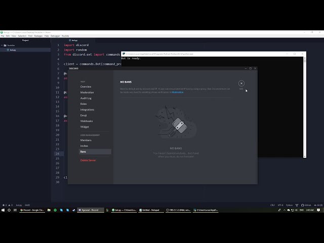 فیلم آموزشی: Python: Making a Discord bot (بخش 6: Unban) با زیرنویس فارسی