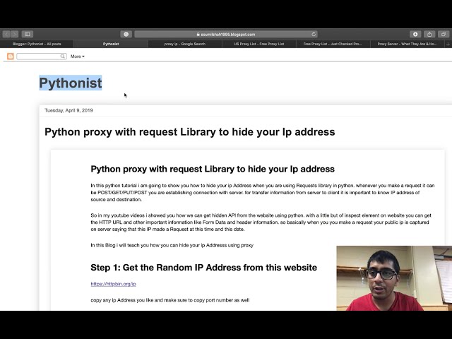 فیلم آموزشی: پروکسی پایتون با کتابخانه درخواست برای مخفی کردن آدرس IP شما با زیرنویس فارسی