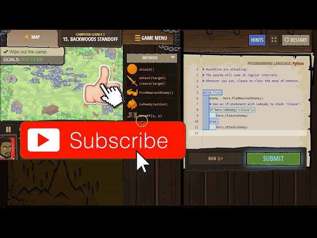 فیلم آموزشی: CodeCombat - سطح 15 Backwoods Standoff Computer Science 2 Python با زیرنویس فارسی