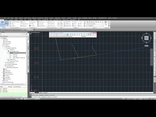 فیلم آموزشی: نحوه ایجاد نمایه از Polylines در Civil 3D