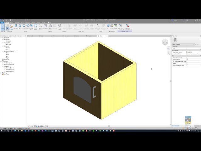 فیلم آموزشی: Revit 2021 - خانواده آرایه کابینت مبتنی بر خط با زیرنویس فارسی