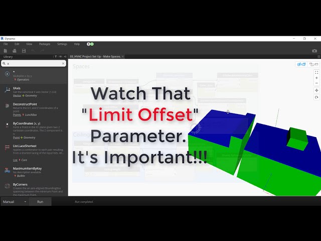 فیلم آموزشی: Dynamo Set Limit Offset برای ولوم های Revit دقیق با زیرنویس فارسی