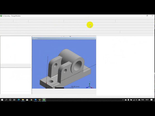 فیلم آموزشی: درس 2 استفاده از Extrude Cut Tool در DesignerModeler در Ansys Workbench