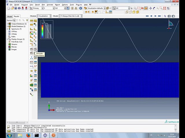 فیلم آموزشی: مقایسه صریح Abaqus از فرمول ALE و مش لاگرانژ