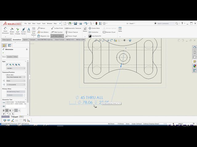 فیلم آموزشی: Q12-پیکان مناسب با مقیاس ابعاد در solidworks