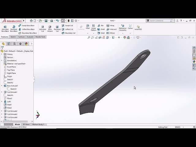 فیلم آموزشی: SOLIDWORKS TUTORIAL : ناخن گیر قسمت 2/3 با زیرنویس فارسی