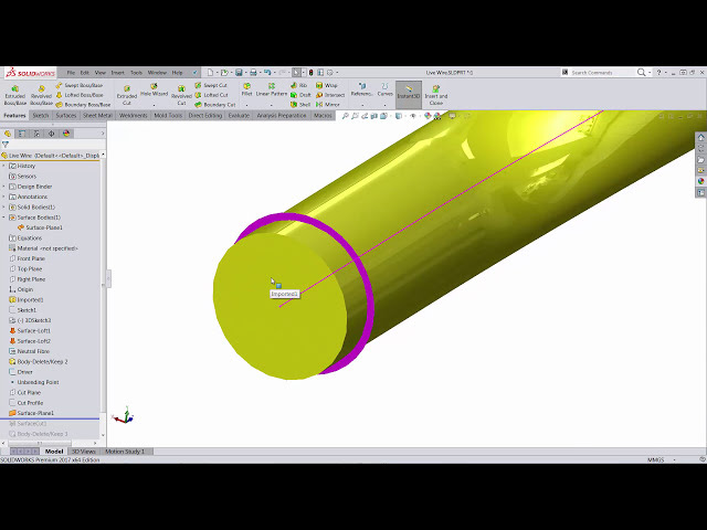 فیلم آموزشی: آموزش SOLIDWORKS: خم شدن پویا / باز کردن یک سیم، لوله یا میله با زیرنویس فارسی