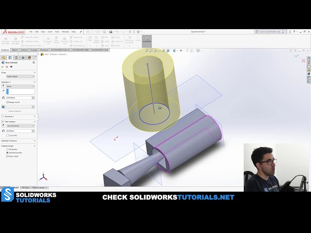 فیلم آموزشی: اکنون به این ترتیب Extruded Boss را در SolidWorks آموزش می دهید! با زیرنویس فارسی